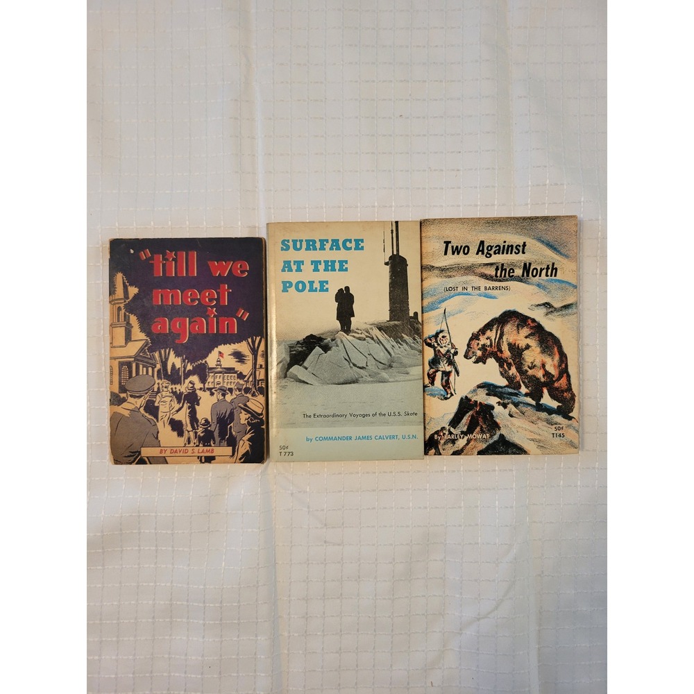 Vintage Scholastic Book Lot Surface at the Pole Two Against the North Paperbacks